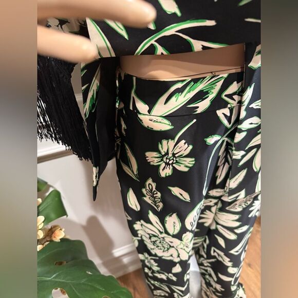 NWT floral fringe coord pants set - Picture 6 of 7